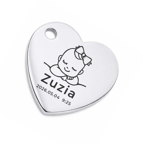 CHARMS UNIWERSALNY SREBRNE SERCE WISZĄCE DO BRANSOLETEK I NASZYJNIKÓW  