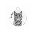 Charms uniwersalny srebrne koło grawer zdjęcia do bransoletek i naszyjników średnica 1,2 cm