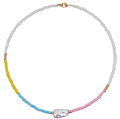 NASZYJNIK CHOKER KORALIKI BOHO PEREŁKA PUDROWE KOLORY..png