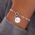 Bransoletka personalizowana z grawerem imię prezent dla siostry