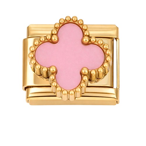 CHARMS MODUŁ OGNIWKO DO BRANSOLETKI MODUŁOWEJ RÓŻOWA KONICZYNKA