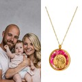 Sekretnik ze zdjęciem – naszyjnik z grawerem i kwiatami