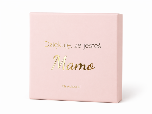 ZAPAKUJ NA PREZENT - PUDEŁKO JUBILERSKIE DZIĘKUJĘ, ŻE JESTEŚ MAMO 