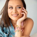 Bransoletka sznurkowa regulowana baza pod zawieszki charms