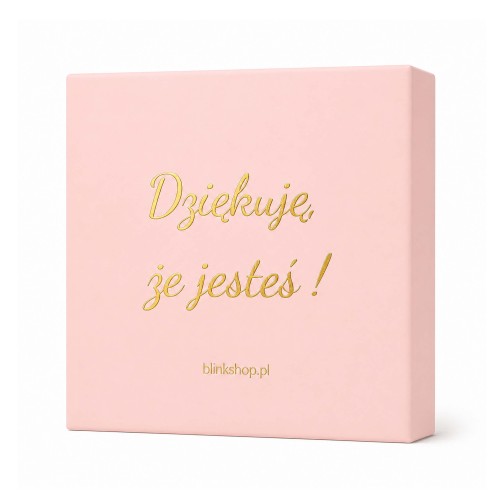 ZAPAKUJ NA PREZENT - RÓŻOWE PUDEŁKO JUBILERSKIE DZIĘKUJE ŻE JESTEŚ