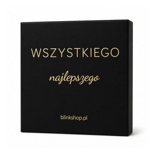 PUDEŁKO PREZENTOWE CZARNE WSZYSTKIEGO NAJLEPSZEGO