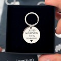 Brelok dla taty z grawerem – personalizowany prezent „jesteś najlepszym tatą” stal nierdzewna
