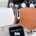 Bransoletka dla taty z imionami dzieci – skórzana personalizowana grawer