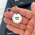 Brelok dla taty z imionami dzieci – personalizowany grawer okrągły prezent