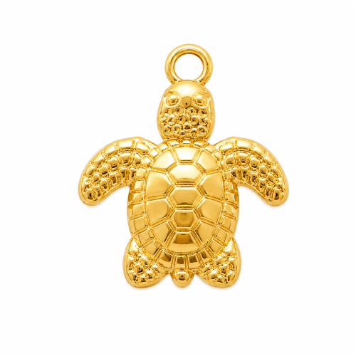 Zawieszka do bransoletki naszyjnika Żółw Morski Gold