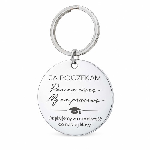 Brelok dla nauczyciela z grawerem prezent od klasy