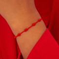 Czerwona bransoletka sznurkowa 7 węzłów | Blinkshop