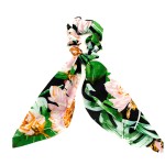GUMKA DO WŁOSÓW SCRUNCHIE Z APASZKĄ TROPIC CZARNA