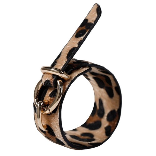 BRANSOLETKA ANIMAL PRINT CĘTKI JASNA KÓŁKO