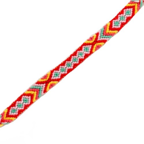 bransoletka pleciona czerwona boho