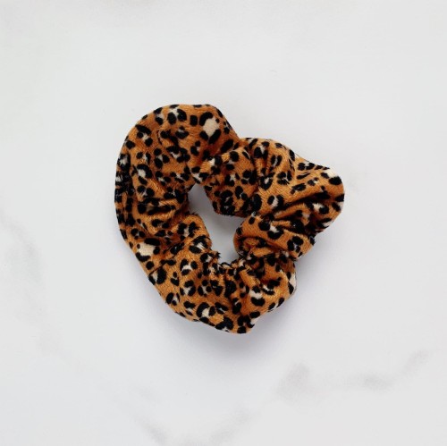 GUMKA DO WŁOSÓW ANIMAL PRINT BRĄZOWA