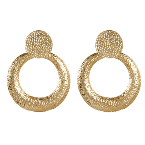 KOLCZYKI  KOŁA KÓŁKA ZŁOTE 