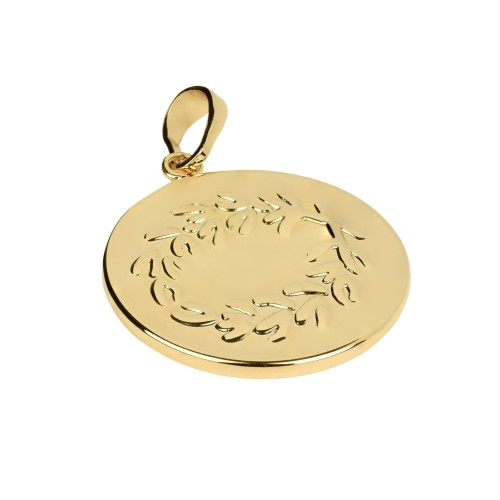 NASZYJNIK  STAL ZŁOTY ZAWIESZKA BLASZKA MISSMAD  