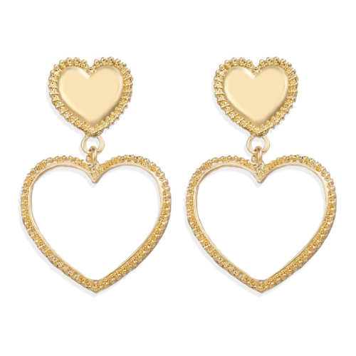 KOLCZYKI ZŁOTE  SERDUSZKA  MAŁE