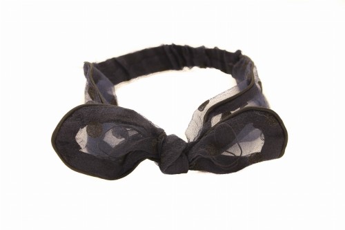 OPASKA DO WŁOSÓW TIULOWA KOKARDKA GRANATOWA