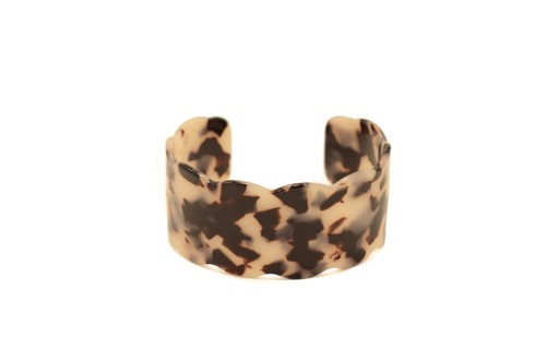  BRANSOLETKI PATERKA BRĄZOWA  BEŻOWA FALBANKI